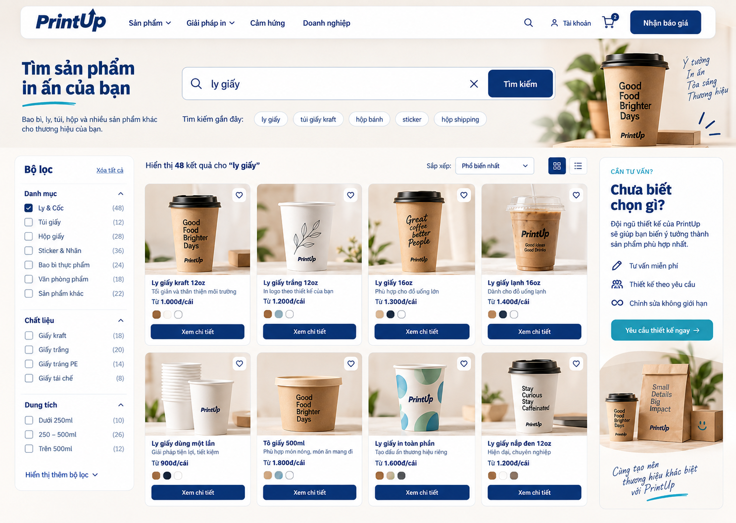 Tìm kiếm — bố cục desktop